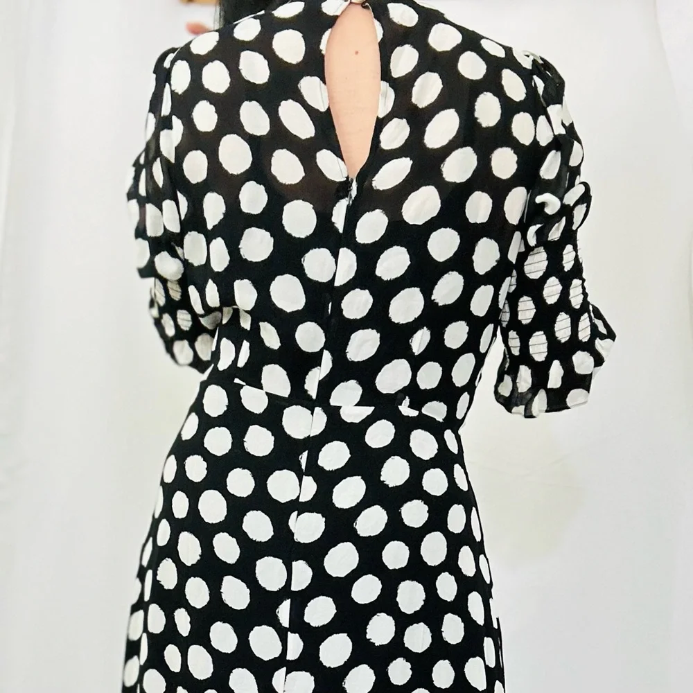 Reformation Carolena Luna Polka Dot Maxi Dress - Picture 5 of 14